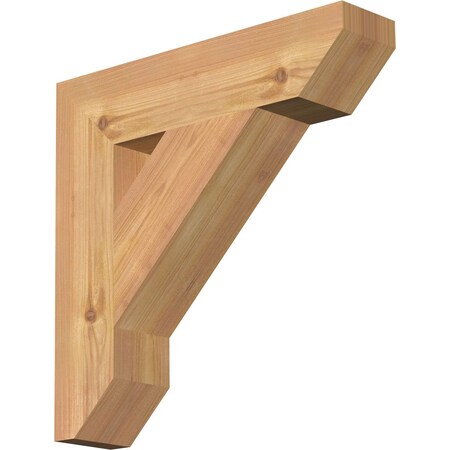 Ekena Millwork Traditional Slat Smooth Bracket, Western Red Cedar, 3 1/2"W x 16"D x 16"H BKT04X16X16TRA06SWR